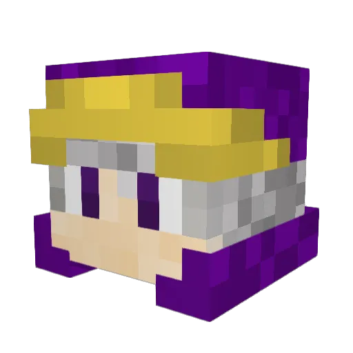Keretor Minecraft avatar head, 3D render