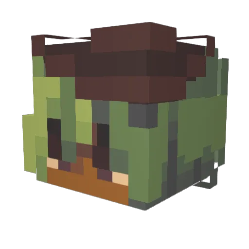 KerevizMC Minecraft avatar head, 3D render