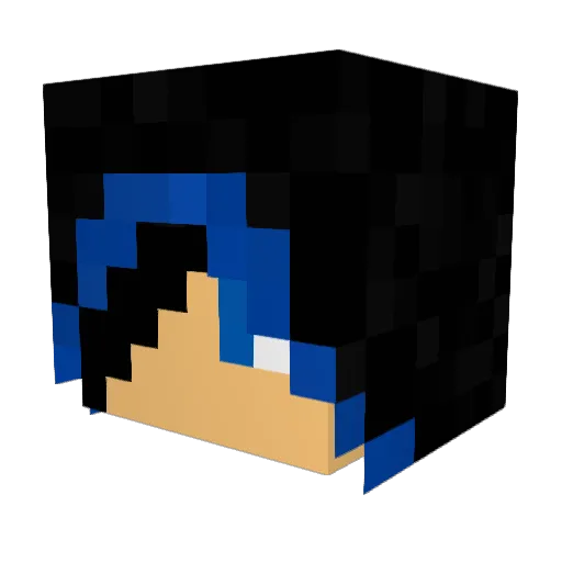 Kerezis Minecraft avatar head, 3D render