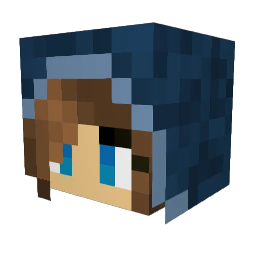 Kerhea Minecraft avatar head, 3D render