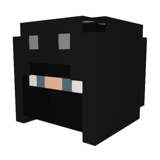 Keridana Minecraft avatar head, 3D render