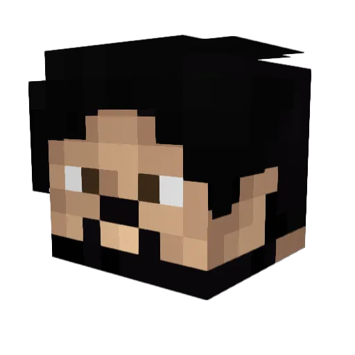 Kerig Minecraft avatar head, 3D render