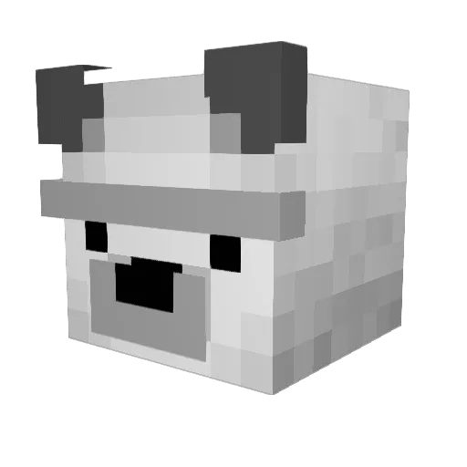 Keril_ Minecraft avatar head, 3D render