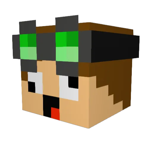 KerimoVVusal Minecraft avatar head, 3D render