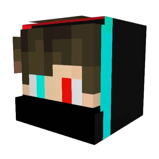 Kerimygn Minecraft avatar head, 3D render