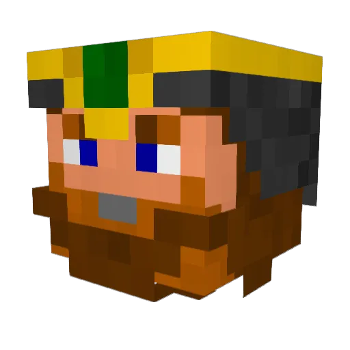 Keriraw Minecraft avatar head, 3D render