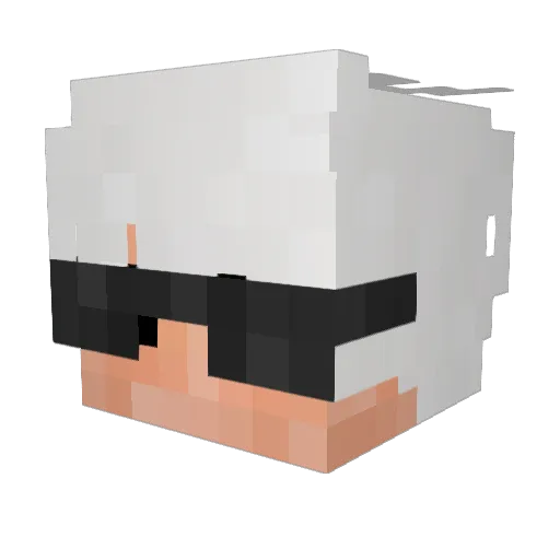 Kerisho Minecraft avatar head, 3D render