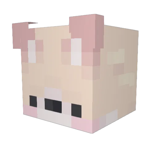 Kerkku Minecraft avatar head, 3D render