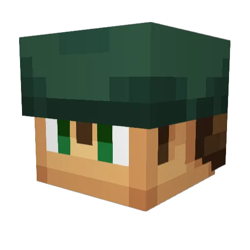 Kerleoby Minecraft avatar head, 3D render