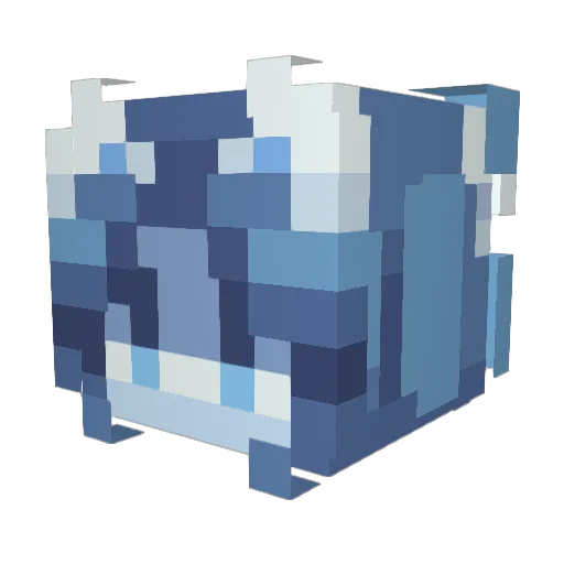 Kerling Minecraft avatar head, 3D render