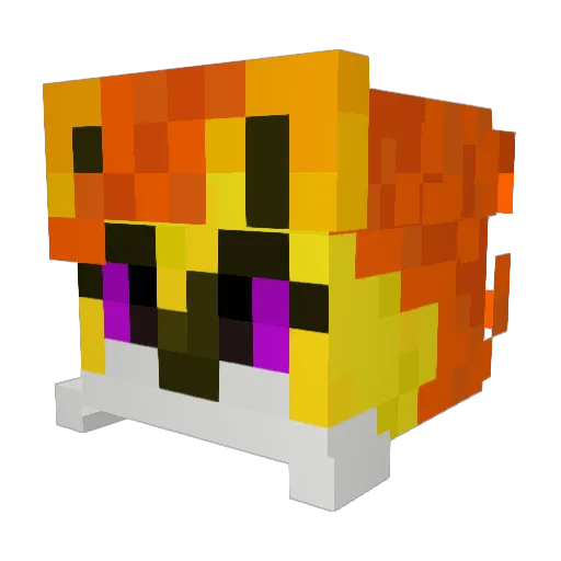 Kerlize Minecraft avatar head, 3D render