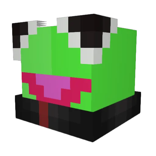KermitAssualt Minecraft avatar head, 3D render