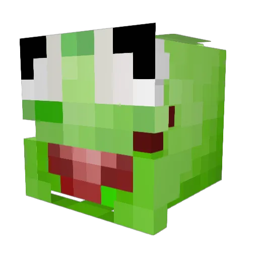 KermitKujo1 Minecraft avatar head, 3D render