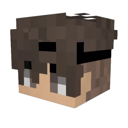 KermitTF_ Minecraft avatar head, 3D render
