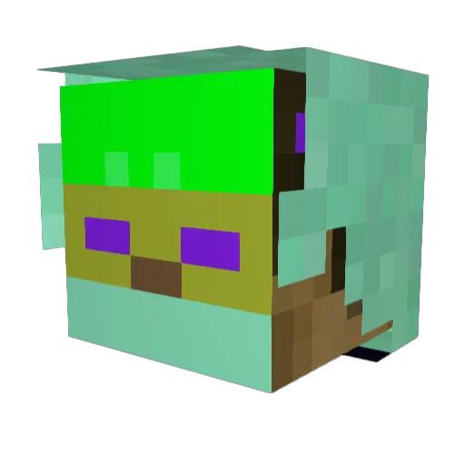 KermitTheCrab Minecraft avatar head, 3D render