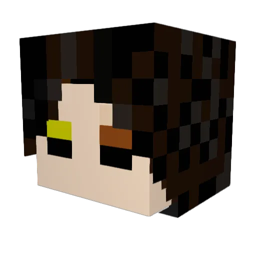KermitWithAGun Minecraft avatar head, 3D render