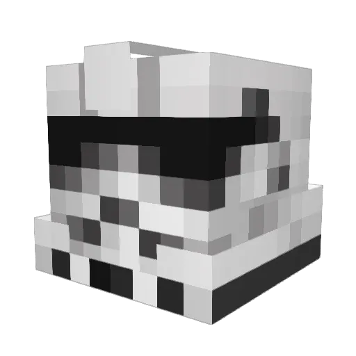 Kermit_The_frog3 Minecraft avatar head, 3D render