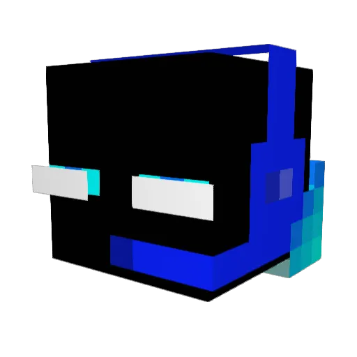 Kermit__ Minecraft avatar head, 3D render