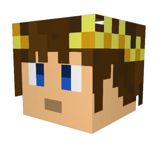 KermitheFrog192 Minecraft avatar head, 3D render