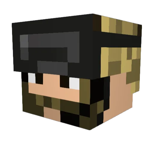 Kernando04 Minecraft avatar head, 3D render