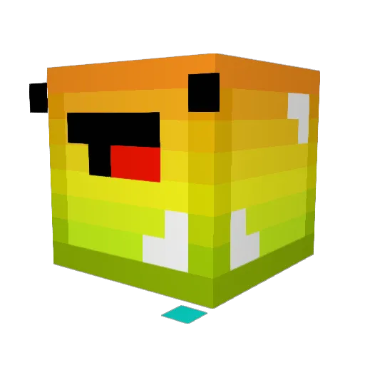 KernelDump Minecraft avatar head, 3D render