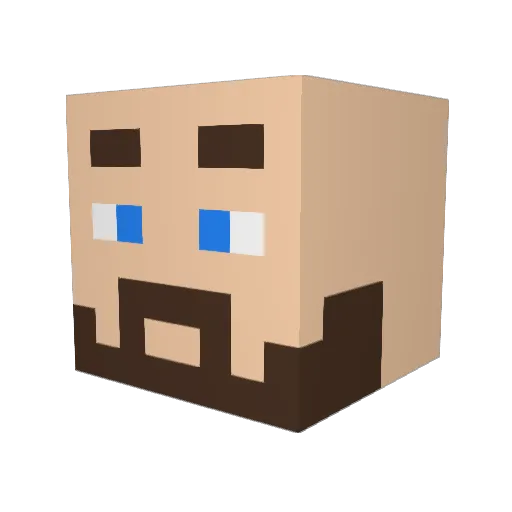 KernelKitten Minecraft avatar head, 3D render