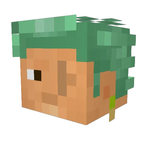 Kernoel77 Minecraft avatar head, 3D render