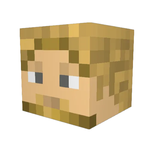 Kernow_Feski Minecraft avatar head, 3D render