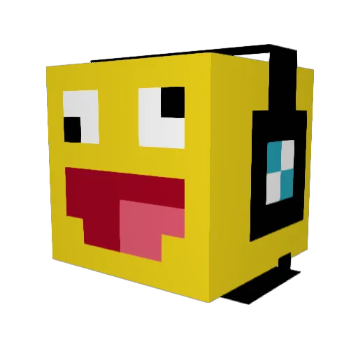 KeroZzZen Minecraft avatar head, 3D render