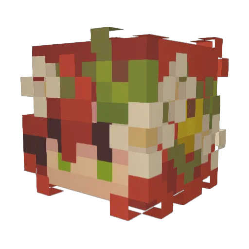 Kero_0817 Minecraft avatar head, 3D render