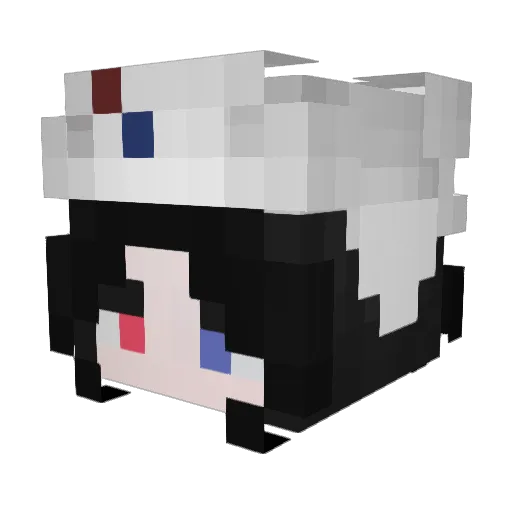 Keroch Minecraft avatar head, 3D render