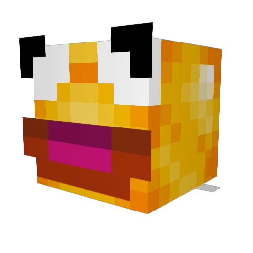 Kerogven Minecraft avatar head, 3D render