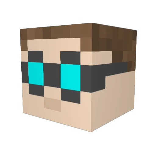 Keronth Minecraft avatar head, 3D render