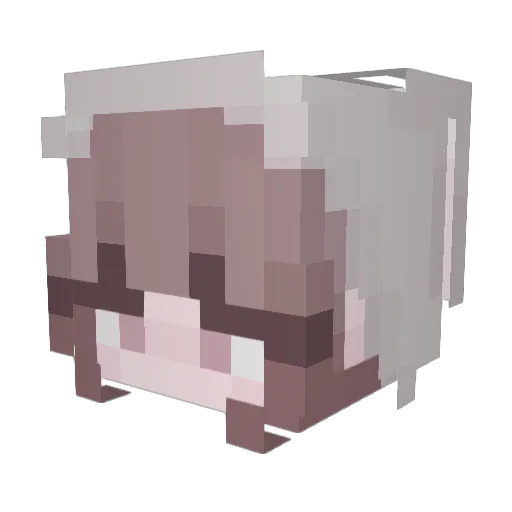 Keroppii0 Minecraft avatar head, 3D render
