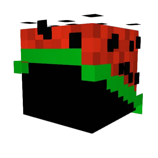 Kerpal_ Minecraft avatar head, 3D render
