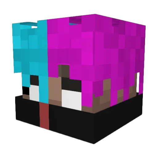 Kerplinski Minecraft avatar head, 3D render