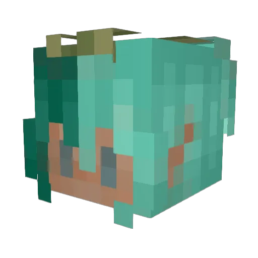 KerriCauchemar Minecraft avatar head, 3D render