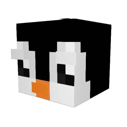 KerrieBerry Minecraft avatar head, 3D render