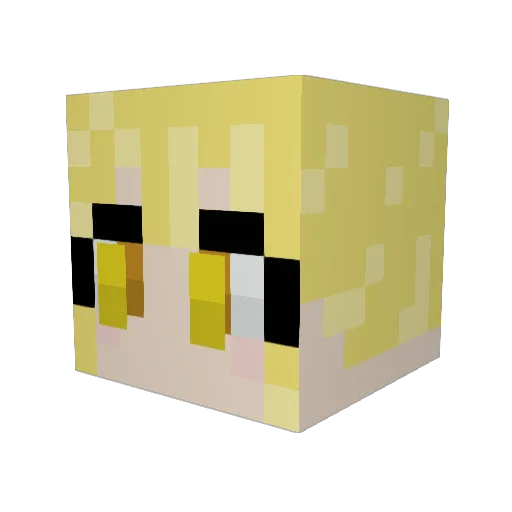 KerriganM Minecraft avatar head, 3D render