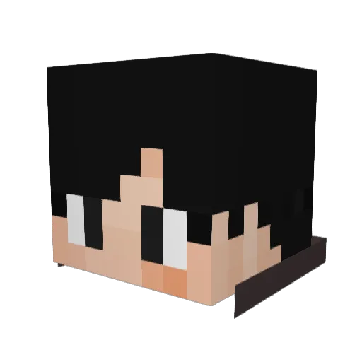 Kerrin Minecraft avatar head, 3D render