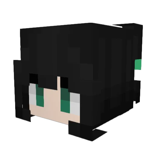 Kerrisi Minecraft avatar head, 3D render