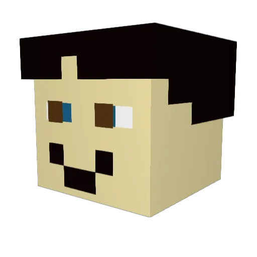 Kerryy69 Minecraft avatar head, 3D render
