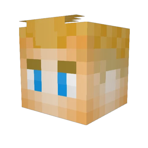 Kersch14 Minecraft avatar head, 3D render