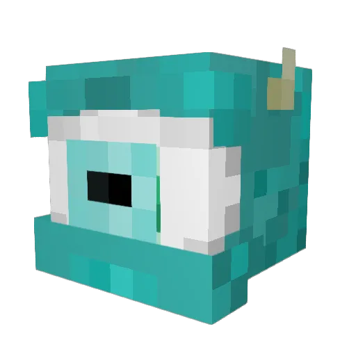 Kersixdo Minecraft avatar head, 3D render