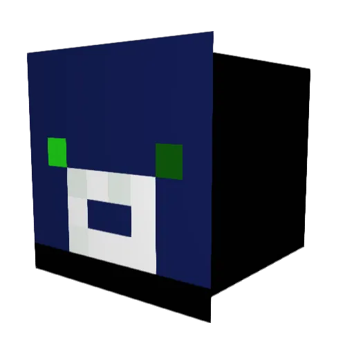 Kerskit Minecraft avatar head, 3D render