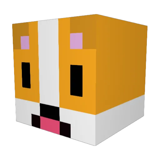 Kersten04 Minecraft avatar head, 3D render