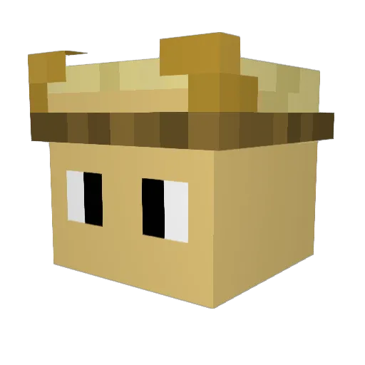 Kersten07 Minecraft avatar head, 3D render