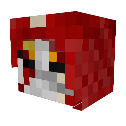 Kertal Minecraft avatar head, 3D render