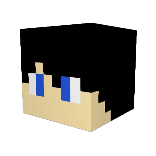 KertyZz Minecraft avatar head, 3D render