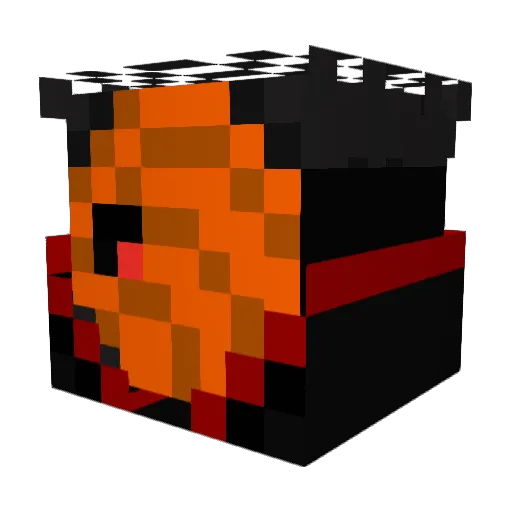 Keruba Minecraft avatar head, 3D render